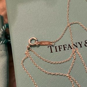 Authentic Brand New Tiffany Silver 16” Chain